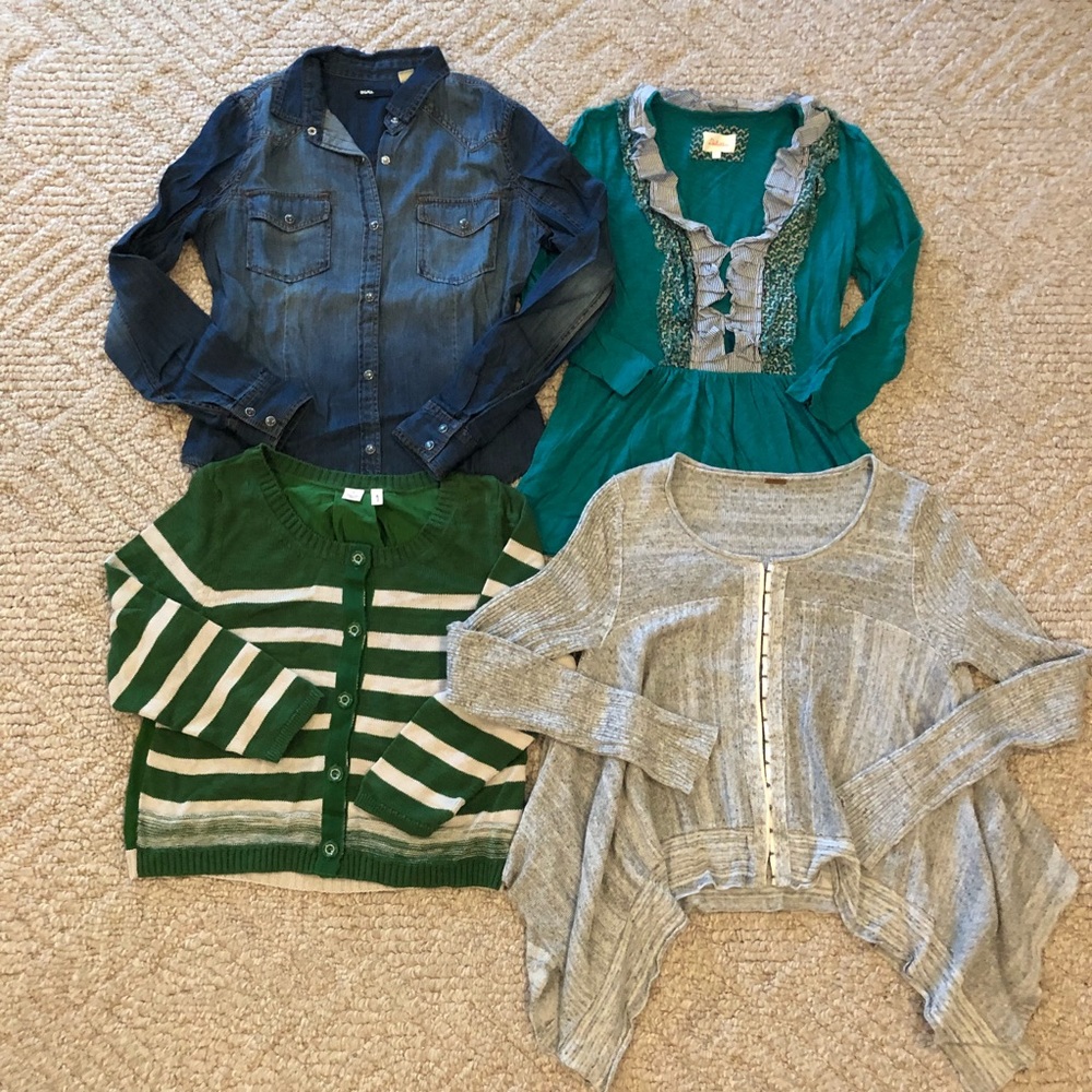 Bundle Of 4 Anthro And Fp/Uo Layering Tops - image 1